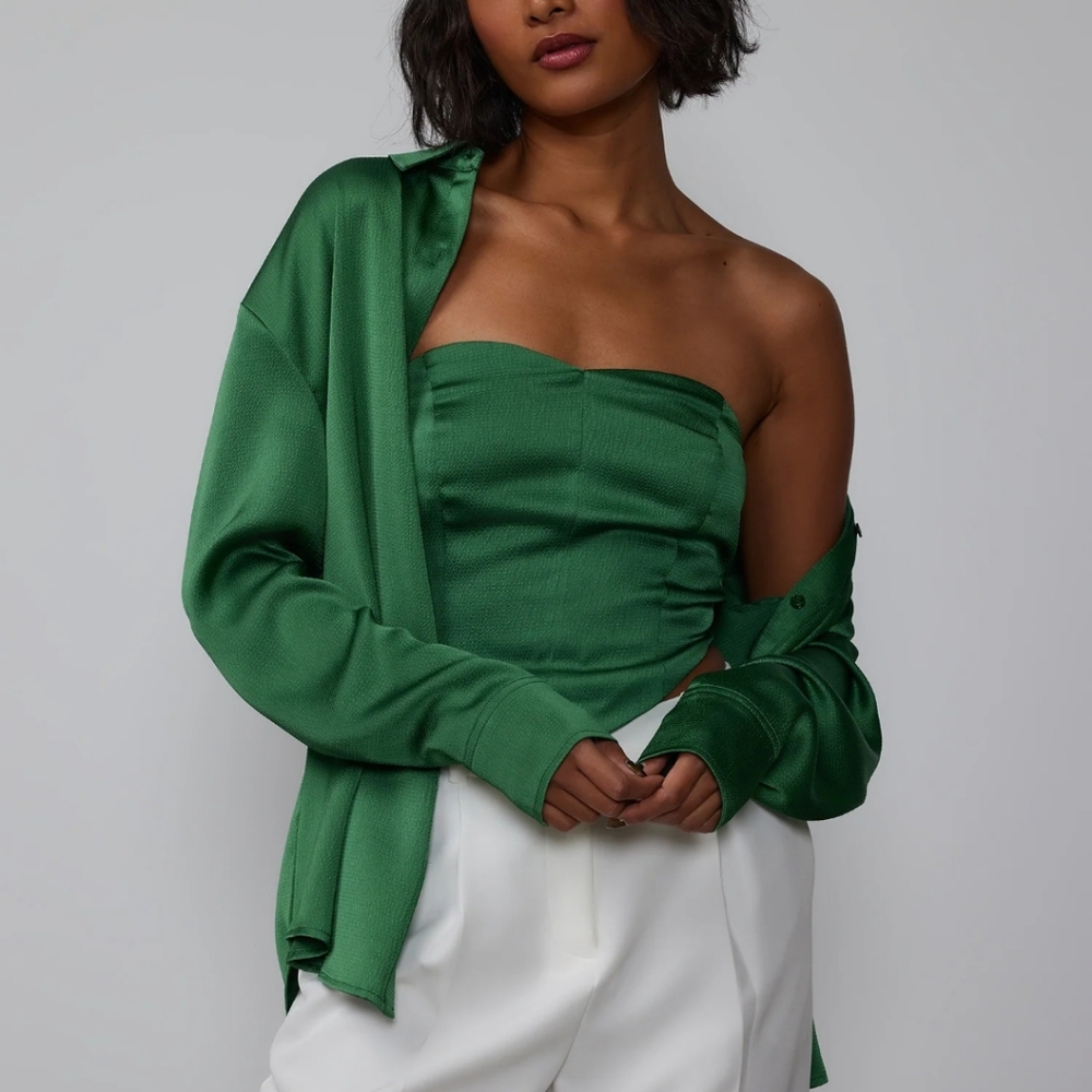 Tube Top and Button Up